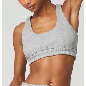 Alo scoopneck sweatshirt bra